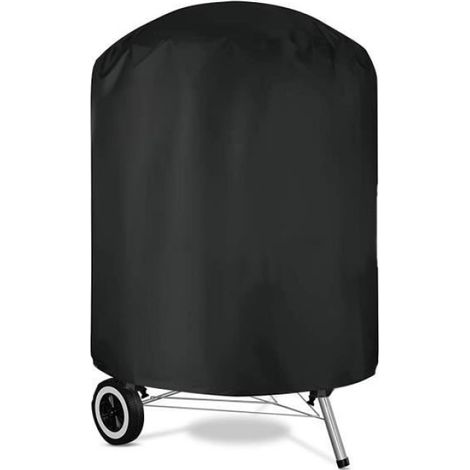 Housse de Barbecue, Couverture Bâche Etanche de Protection de Gril 210D,Imperméable,Anti-UV,Poussière,Vieillissement,Ronde (1/4)