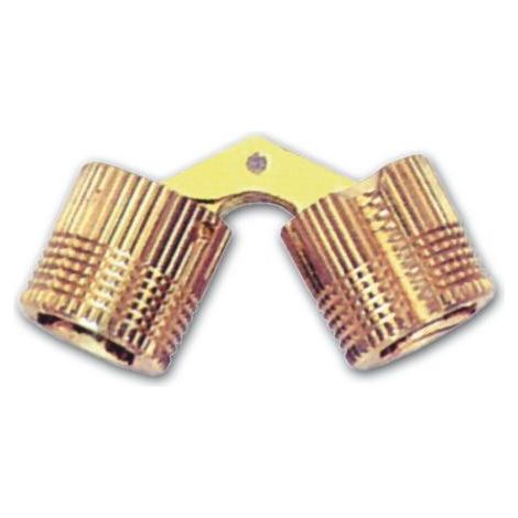 Cerniera per Mobili a Scomparsa in Ottone Lucido misura 14 mm (1/2)