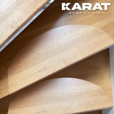 Stufenmatte Arktik Transparent 23,5 x 65 cm Halbrund