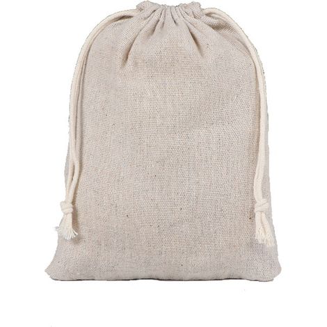 Lot de 5 Sachet en coton, Cordon de serrage double, Matière résistante, Rangement bijoux et cadeaux (1/5)