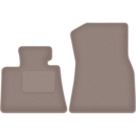 Alfombrillas delanteras para BMW X7 G07 de 5 plazas (2018-), color beige. (1/5)