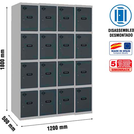 Simonrack Simonlocker Garderobe grau/antrazit 1800 mm