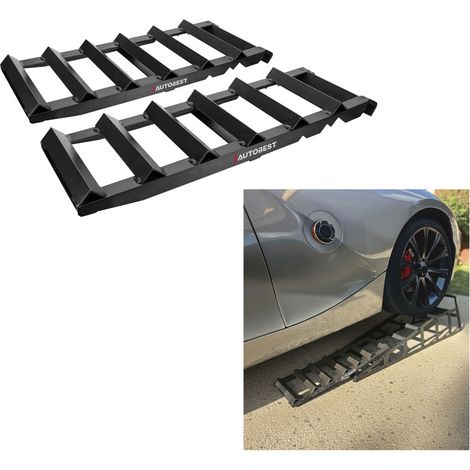 Jeu de 2 rallonges pour rampe de levage - Capacité 800kg - Longueur 63cm - Pour véhicules à garde au sol réduite