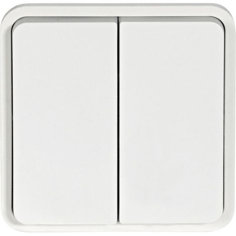 bouton poussoir double no-nf 10a hager cubyko composable blanc (1/3)