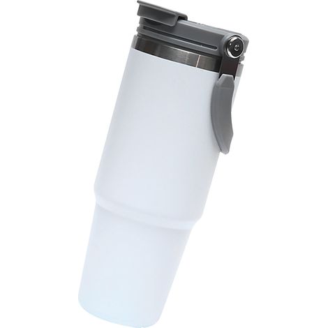 Isolierte Wasserflasche 890 ml, Edelstahl, tragbarer Thermobecher für Auto und Fitnessstudio mit Griff (1/5)