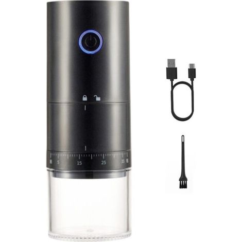Premier moulin à café rechargeable avec fonction de mouture pendant la charge, performances de mouture 1,7 fois plus rapides avec 38 réglages externes, broyeur en céramique et batterie 2000 mAh, porta (1/5)