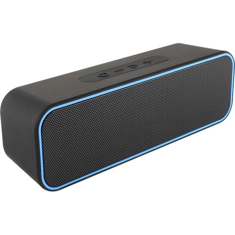 Haut-parleur sans fil ménage extérieur étanche outil de barre de son clair sortie Audio son Subwoofer dispositif lecture musique, Bleu (1/5)