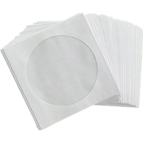 100 Papierumschläge für 12-cm-DVDs – Schutzhüllen und Aufbewahrungshüllen für Datenträger (1/4)