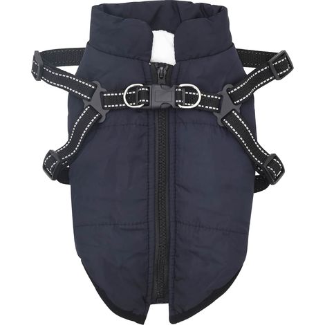 Manteau pour chien Bleu marine L24 Fleece et Polyester (1/5)