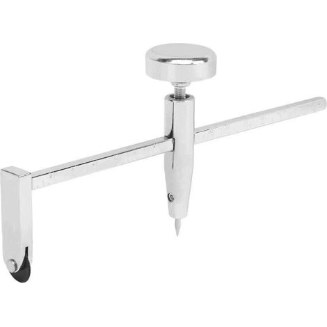 Coupe-cercle pour cloison sèche, coupe-trou réglable, outil de pivot pour cloisons sèches, ajustement facile du côté au diamètre pour couper des trous ronds dans le matériau et les carreaux de plafond (1/5)