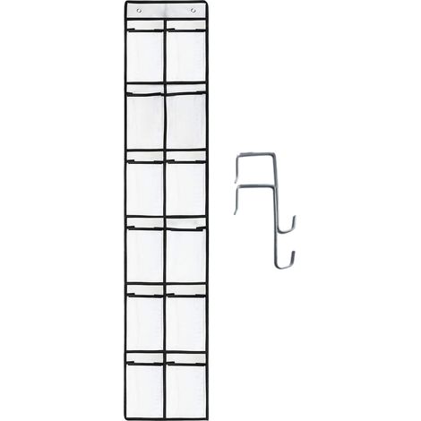 Sac de rangement pour porte, organiseur de chaussures avec 12 poches en filet, articles ménagers (1/4)