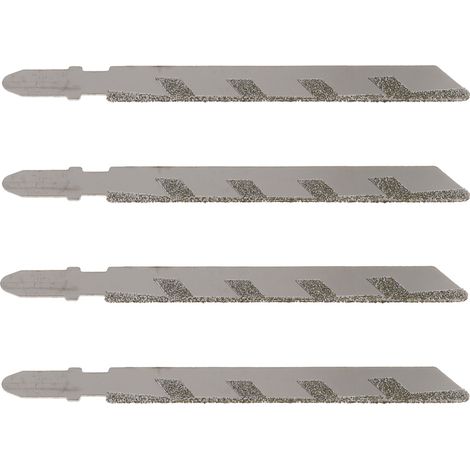 Lame de scie sauteuse diamantée en alliage avec support en T de 101 mm pour marbre, pierre, granit, carrelage et céramique. Coupe rapide des carreaux de céramique et du granit.