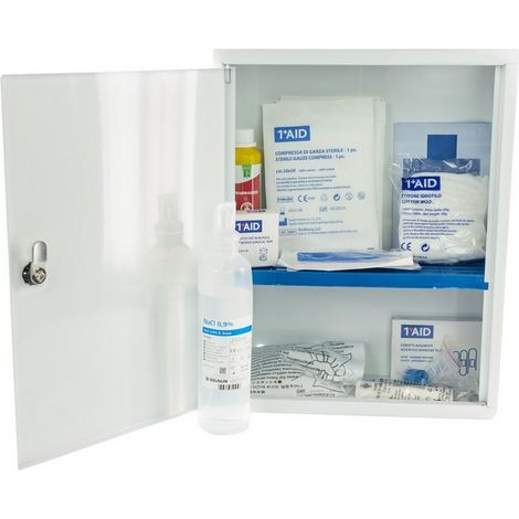 1PZ ARMADIETTO PENSILE PRONTO SOCCORSO IN METALLO cm. 30x14x37 h - ALLEG.2 (1/2)