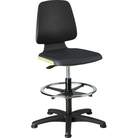 Sedie Labsit 3 Plastica Verde-Pelle, Con I Piedi
