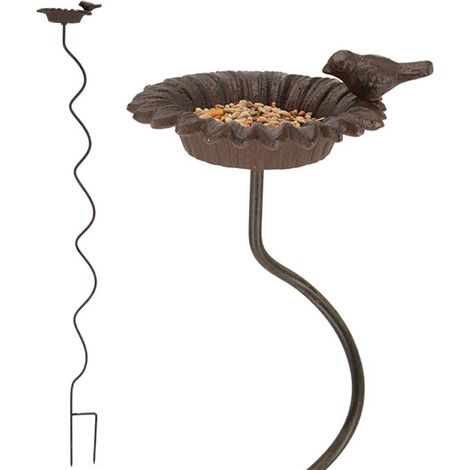 Vogeltränke auf spiralförmigem Bein 128