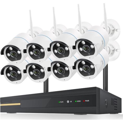 Système de caméra de sécurité à domicile 8CH système de vidéosurveillance sans fil 1536P 1080P NVR Wifi extérieur 3MP AI caméra IP 2 voies système de sécurité Audio vidéo Surveillance Ki ( Size : None (1/5)