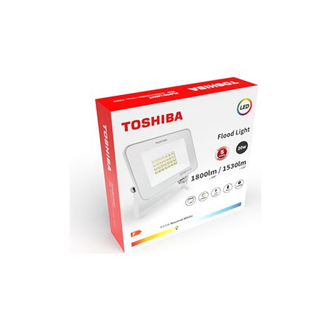 PROYECTOR LED TOSHIBA 20W 6500K IP65 - BLANCO