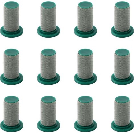 Lot de 12 buses pulvérisation, pulvérisation en acier inoxydable, filtres maille, plastique pour KnapsackSprayer PTO machines marquage ligne (Vert-100 Vert - (1/5)
