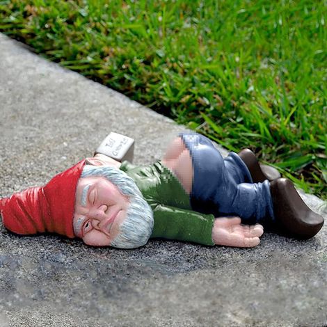 Gartenzwerg, Gartenzwergstatue für den Außenbereich, Gartenskulptur, Zwergstatue, Gartenornamente für drinnen oder draußen (grün)