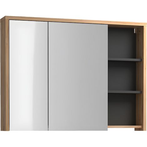 Armadietto a muro da bagno 100 cm Colore Naturale - PURNAL