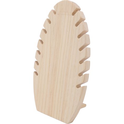 Porte-bijoux en bois flotté, présentoir mural pour colliers et bracelets, décoration élégante pour boutique ou salon. (1/5)