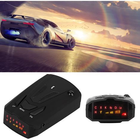 Détecteur de radar V7 GPS 16 bandes 360° pour voiture, alerte vocale de vitesse, détection laser, noir (1/5)
