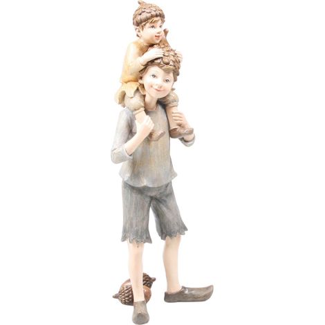 Figurine fée en résine Duo sur épaules