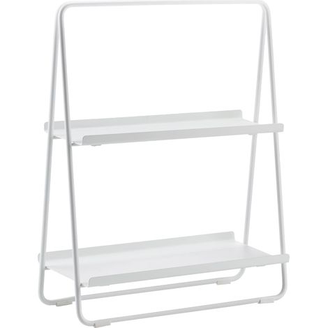 Petite étagère en métal Blanc 43 x 23 x 58 cm (1/5)