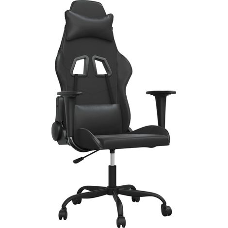 Maison Exclusive - Sedia da Gaming Nera in Similpelle