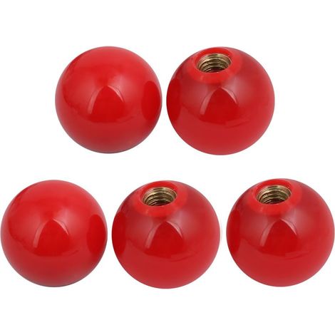 M8 Gewinde 38mm Durchmesser rot Kunststoff Runde Maschine Zuggriff Kugelknopf 5 pièces (d0714cc0e18e (1/2)