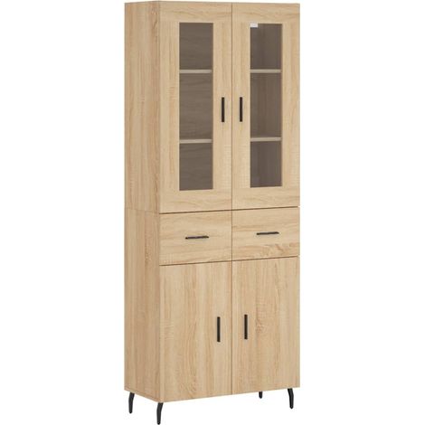 Aparador-cómoda-mueble-organizador-cocina-salón-salón-comedor-alto-Sonoma-695x34x180cm-madera-ingeniería-marrón-020034193