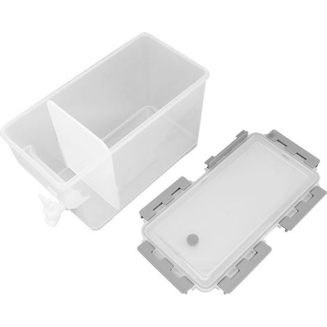 Distributeur de boissons fraîches grand format multifonction pour réfrigérateur, réservoir de stockage 3,5L gris avec filtre (1/5)