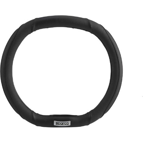 COUVRE VOLANT DOUBLE MEPLAT SPARCO NOIR