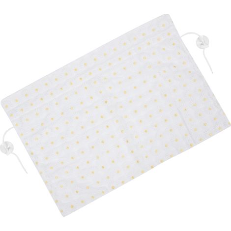 Rideau pare-soleil universel en pur coton, motif marguerites, pour enfants (jaune et blanc) (1/5)