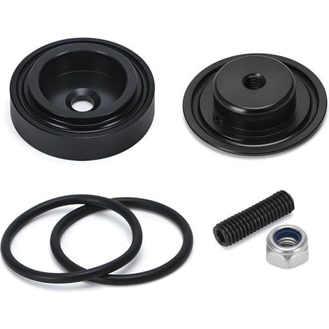 RHG De Suppression D'essuie-Glace Arrière De Voiture, Kit De Suppression D'essuie-Glace Arrière En Alliage D'aluminium Pour Véhicule, Bouchon D'essuie-Glace Arrière Voiture Kit(Noir)