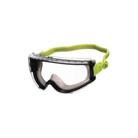 Gafas  de  protección  total  Avatar  Plus  EN166,EN170,UKCA  negras/verdes,  claras  con  cinta  de  tela