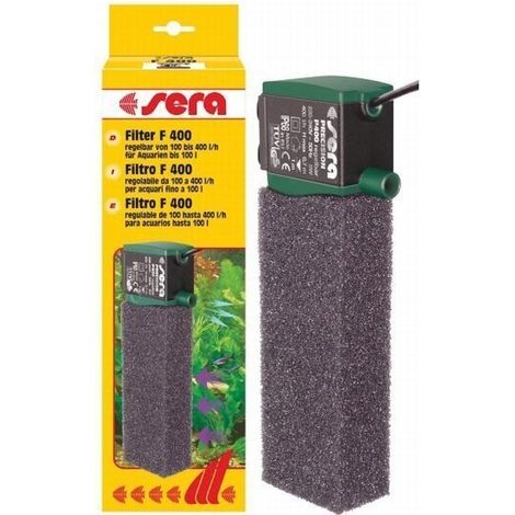 Sera Regulowany Filtro interior transparente acuario 400L/h