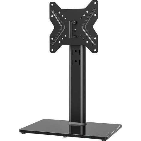 Universel Support TV sur Pied pour téléviseurs de 19 à 43 Pouces, Support TV de Table avec pivotant à 90 degrés, Pied TV avec réglable en Hauteur sur 4 Niveaux, VESA Max 200 x 200 mm (1/5)