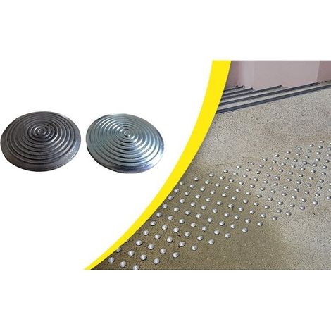 Pastilles podotactiles PASTILLES PODOTACTILES à coller - inox 304 - WATTELEZ