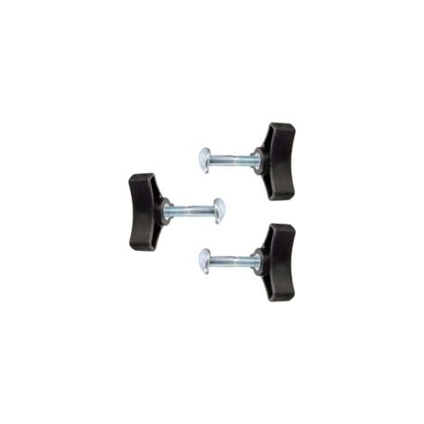 Set di 3 pezzi per tosaerba ZVD: dado a farfalla, pomello triangolare, maniglia, vite, dado, ricambi per tosaerba, ricambi per apparecchiature elettriche - Crezuo (1/4)