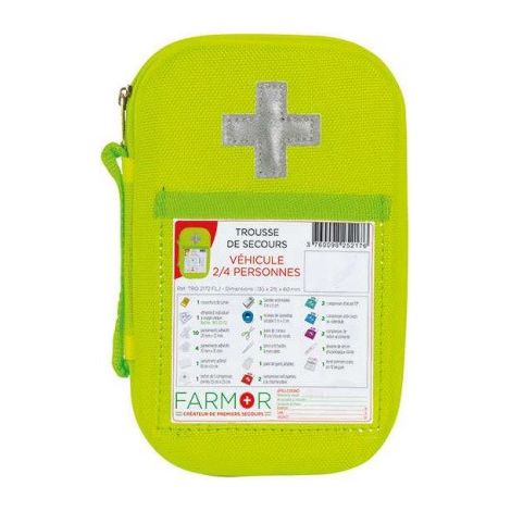 Botiquín para vehículos FARMOR - Alta visibilidad - TRO 2172 FLJ (1/2)