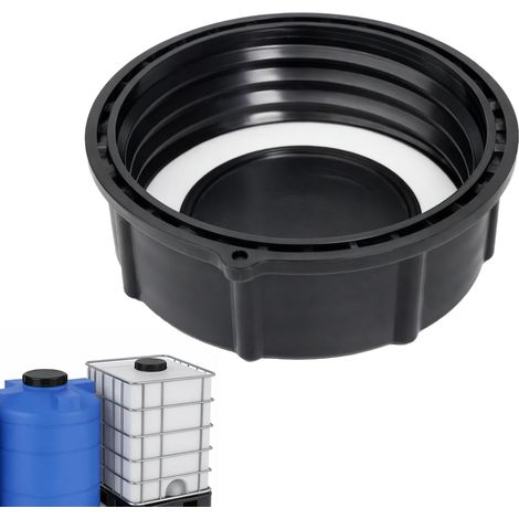 1 Bouchon Cuve S100x8 100mm, IBC DN80 Plastique Résistant, Pour Réservoir 1000l Et Arrosage Jardin (1/5)