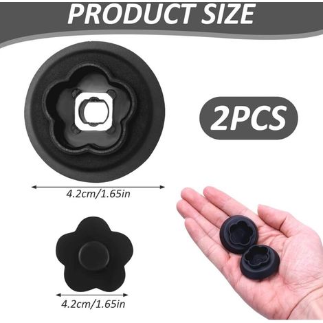 2 PCS Guide de Couplage pour Monsieur Cuisine Connect SKMC 1200, Accessoire Porte-Lames Engrenage Base Compatible avec Monsieur Cuisine Connect et Smart Silvercrest, Pièce de Rechange 5 Dents (1/4)