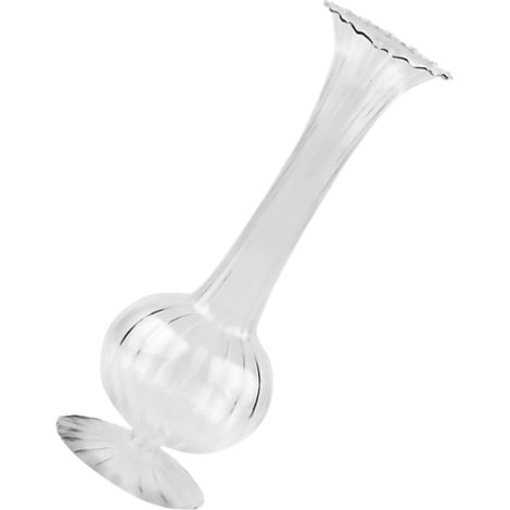 Vase en verre borosilicate fait main , au design élancé , idéal pour les compositions florales et pl