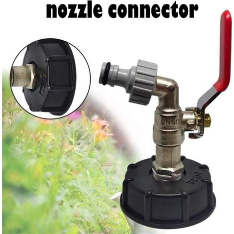 IBC-Tankadapter, S60X6-Tankadapter für 2 1/2-Zoll-Gartenarmatur aus Messing. (1/3)
