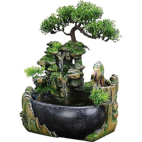 2025 New Indoor and Outdoor Waterfall Table Fountain Decoration Water Feature Meditation Waterfall (1/5)