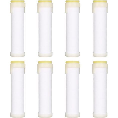 Handbrausefilter, 10-teiliger PP-Baumwoll-Ersatzfilter für hartes Wasser, entfernt Chlor und Schadstoffe (1/5)