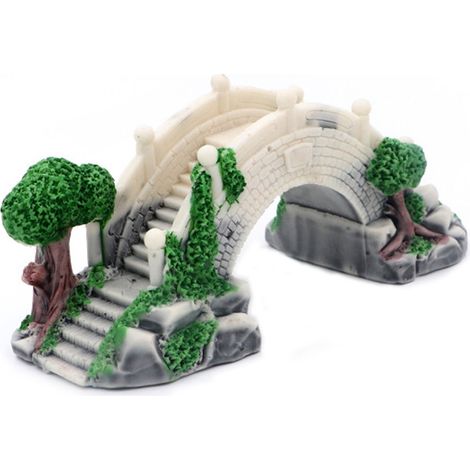Aquarium arch bridge suspension bridge rock decoration，Fish tank landscape decoration (1/5)