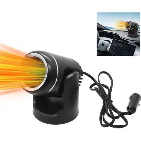 Calefactor portátil para coche, calefactor y refrigerador 2 en 1 para coche, ventilador para coche, calefactor y desempañador para coche, desempañador de parabrisas de 12 V y 120 W, calefactor para co (1/5)