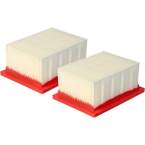 vhbw Filterset 2x Staubsaugerfilter Ersatz für Metabo 623768000 für Staubsauger, Staubabsauggerät - HEPA Filter Allergiefilter